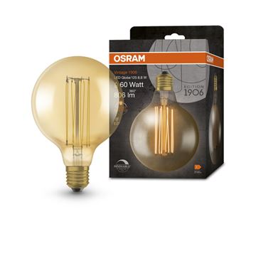 Osram Vintage 1906 Globe 125 Ultra Tynd Gold DIM 8,8W=60W E27